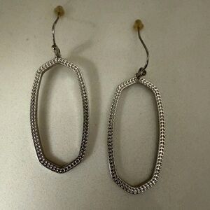 Kendra Scott Silver Dangle Earrings